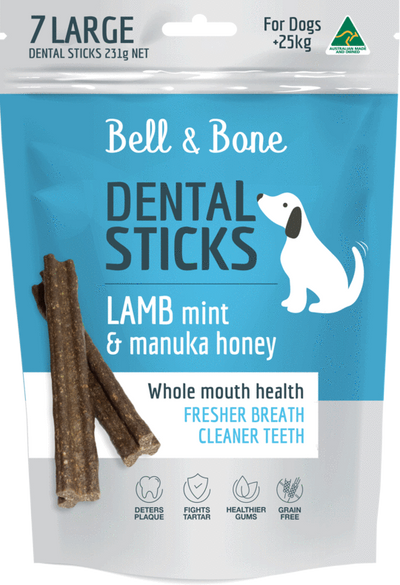 BELL & BONE Lamb, Mint and Manuka Honey Dental Sti