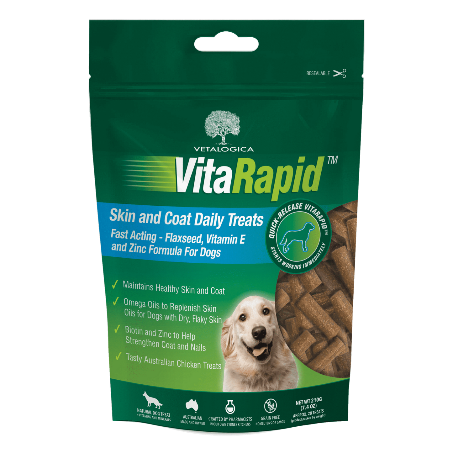 Vetalogica VitaRapid® Skin & Coat Daily Treats For