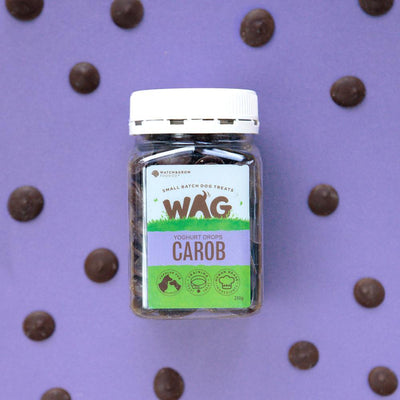 WAG Carob Yoghurt Drops dog treats 250g