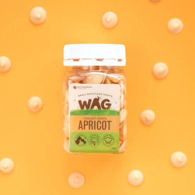 WAG Apricot Yoghurt Drops dog treats 250g