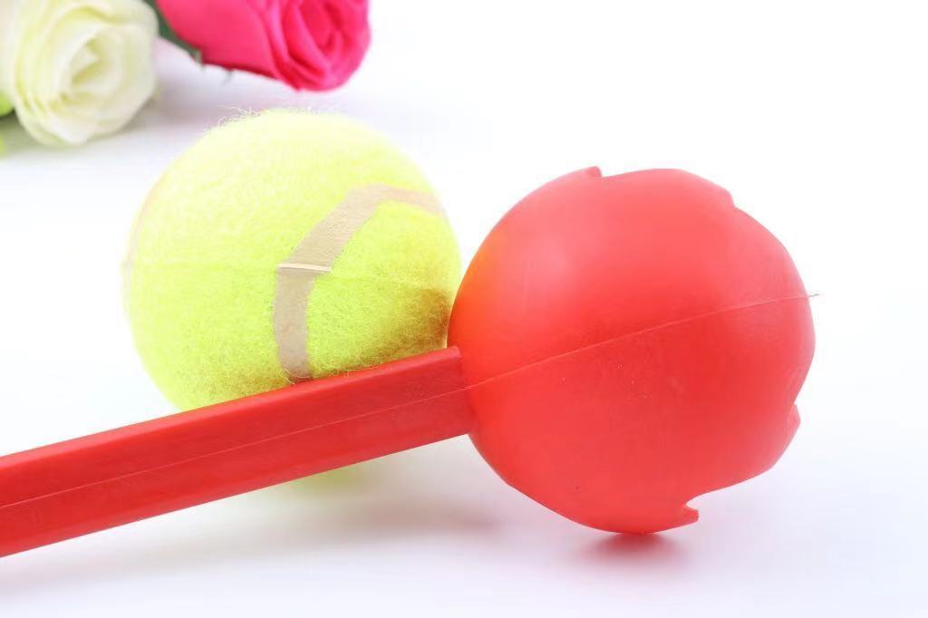 2x Dog Ball Thrower Pet Tennis Ball Launcher Outdo