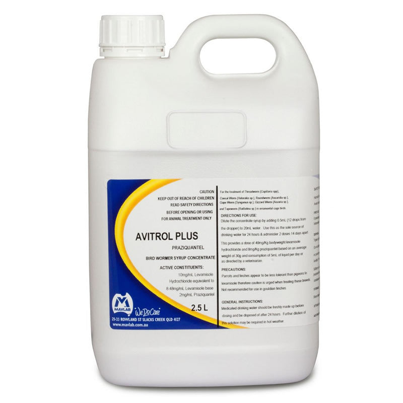 Exp11/22 MAVLAB FIDOS AVITROL PLUS SYRUP 2.5L Free