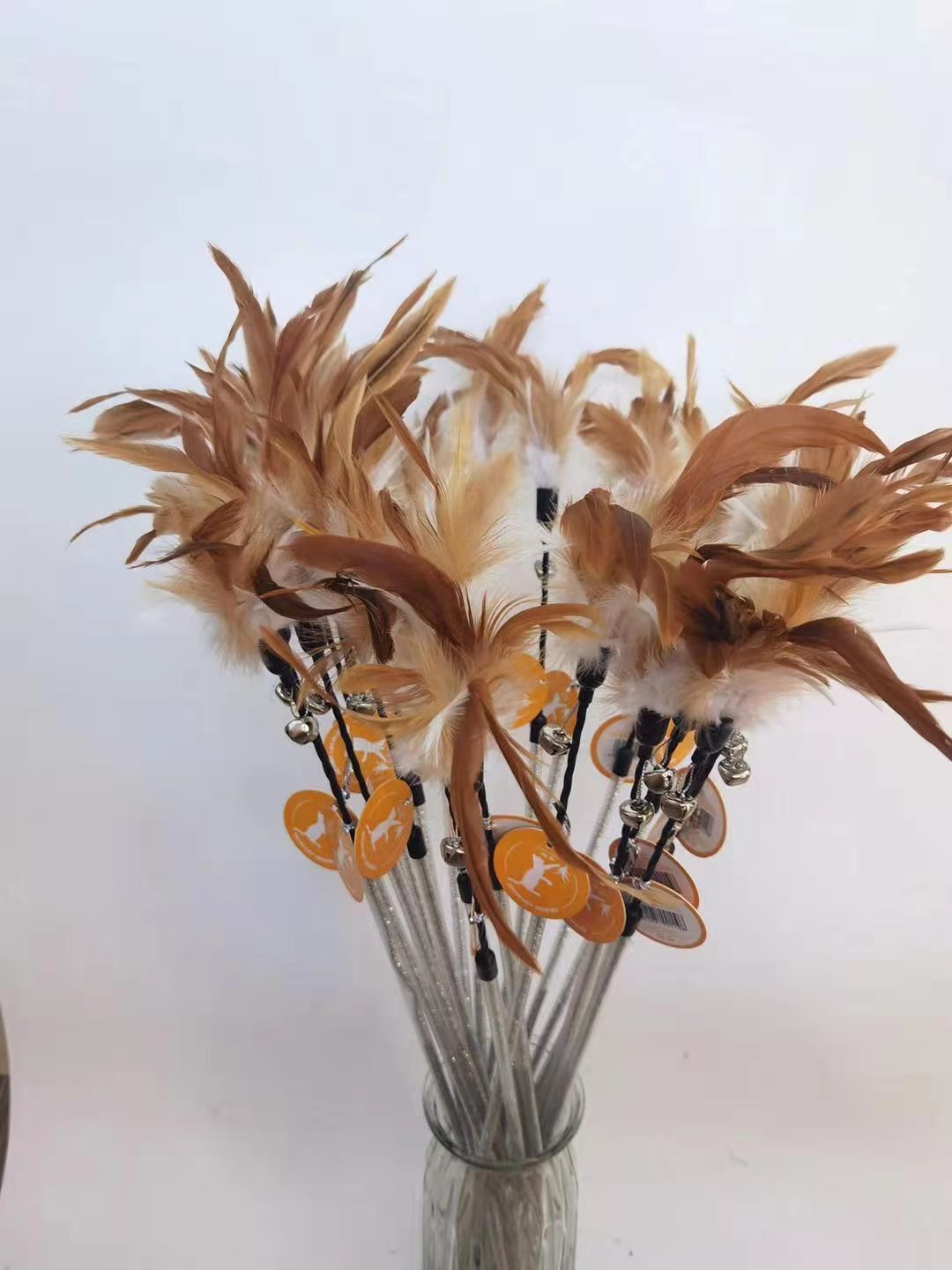 PC Asiasilvervine Cat Toy Feather Interactive Cat