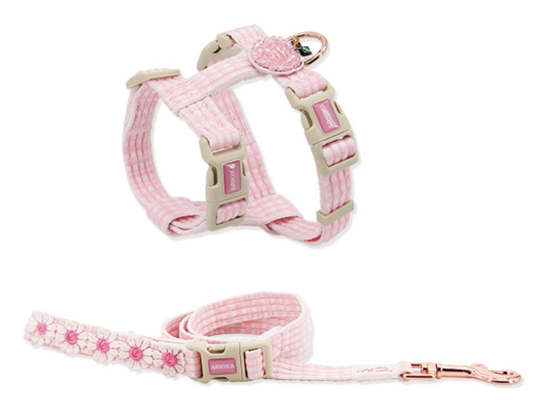 Arkika Pet Pet Dog Cat Puppy Floralia Leash & Col