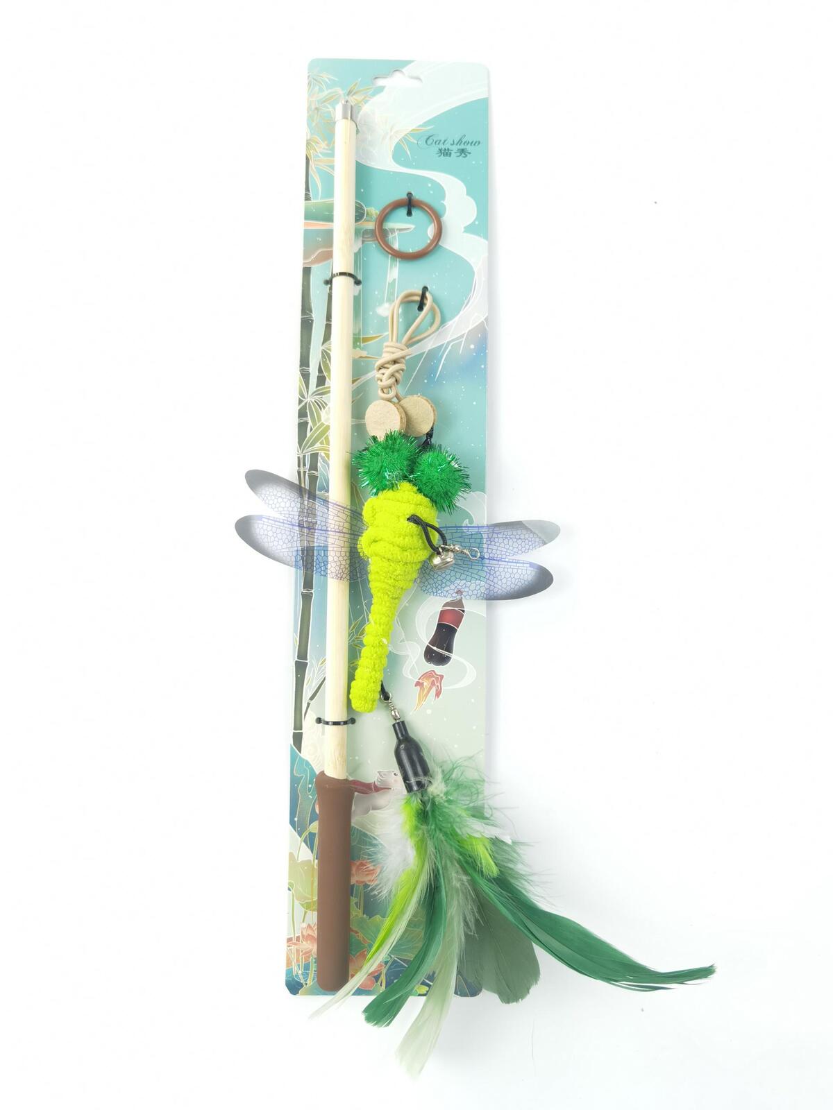 Cat Toy Feather Interactive Cat Stick Training,Kit