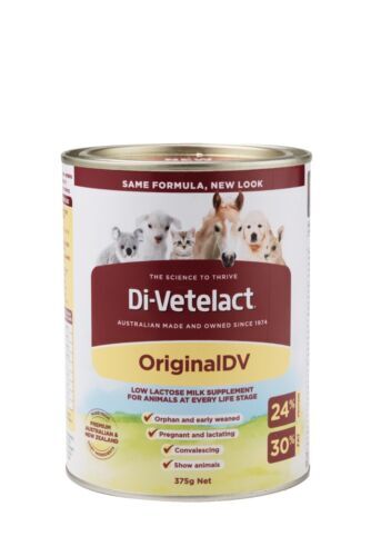 Di-Vetelact 375g LowLactose Animal Pet Cat Dog Hor