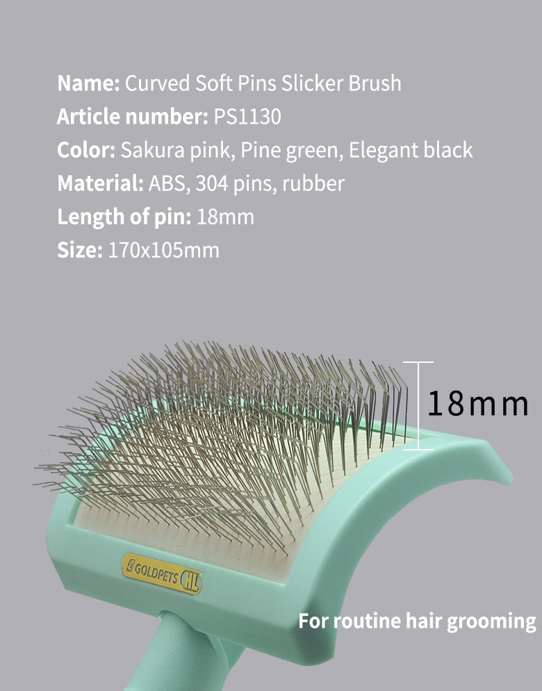 GOLDPETS Dog Pet Cat Grooming Curved Extra Long Pi