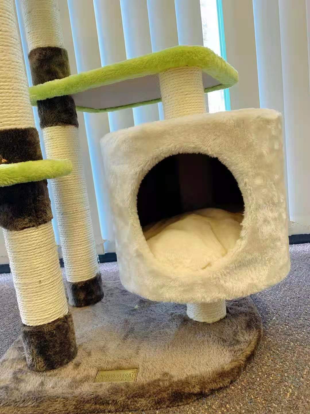 Flowers Style 118CM Cat Tree Scratching Post Scra