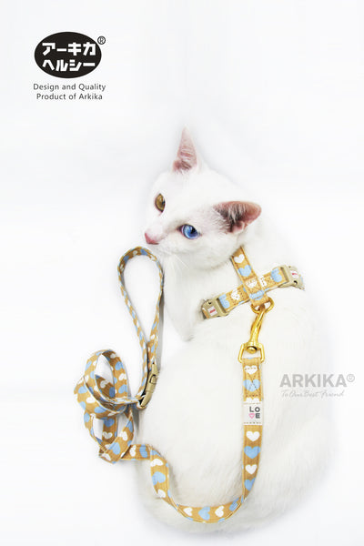 Arkika Pet Kitten Cat Small Dog Walking Harness Le