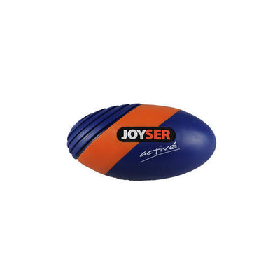 JOYSER Lightweight Dog Squeak Toy Ball Rugby Shape