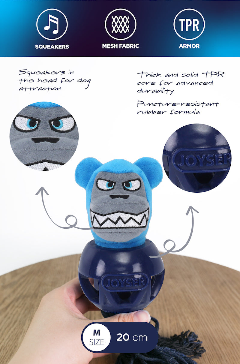 Pet Dog Puppy Chew Toy Squeaker Squeaky Cage Bear