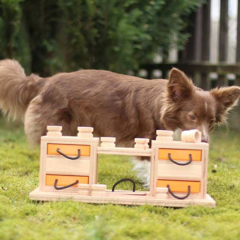 My Intelligent Pets Wooden Foraging Toy - Two Towe