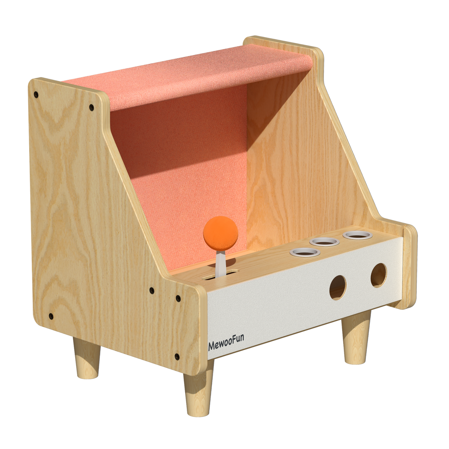 MewooFun Cat Game Box House Bed with Scratching Pa