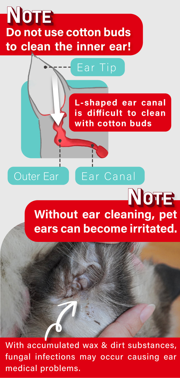 ODOUT Ear Cleansing Solution 200ml Dog Cat Pet Gro