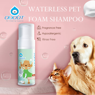 ODOUT Pet Dogs Cats Waterless Foam Shampoo 150ml