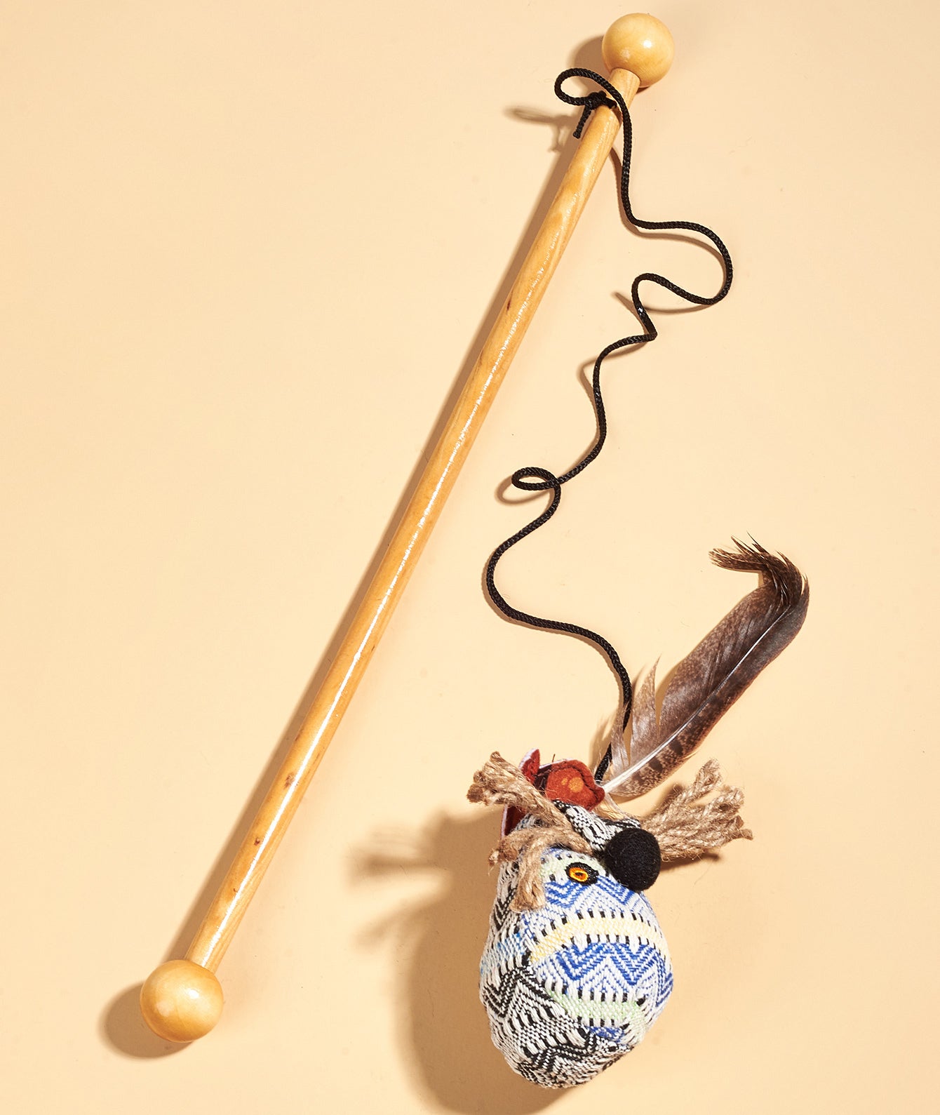 PETSVILLE Kitten Teaser Feather Wand Interactive S