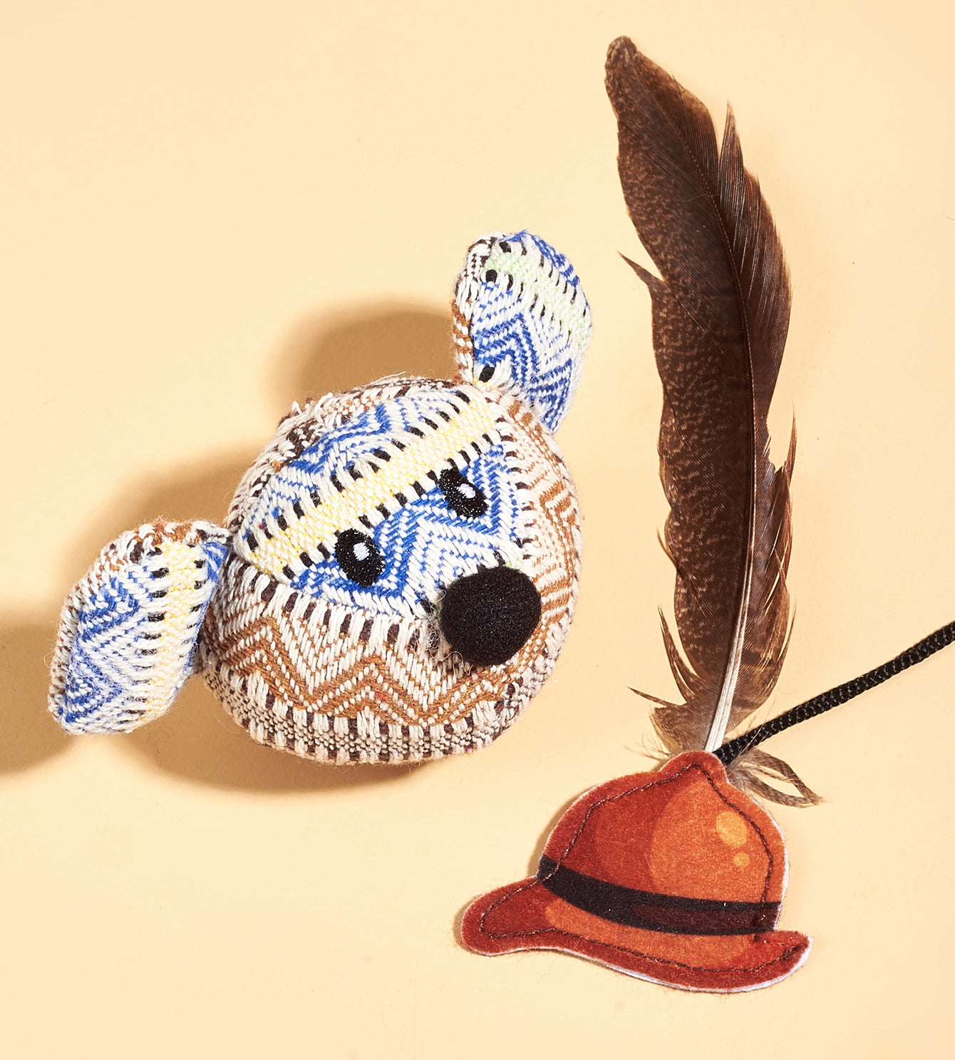 PETSVILLE Kitten Teaser Feather Wand Interactive S