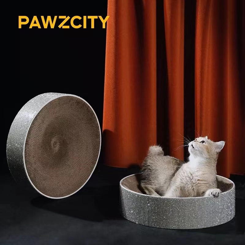 2in1 Cat Scratcher Lounge Cardboard Bling Scratche