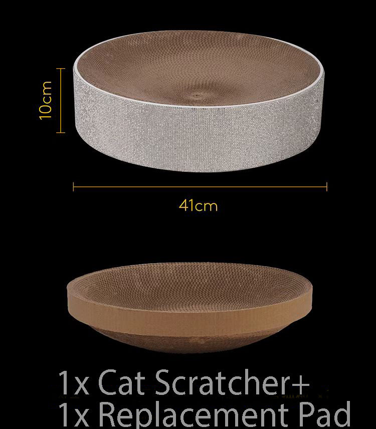 2in1 Cat Scratcher Lounge Cardboard Bling Scratche