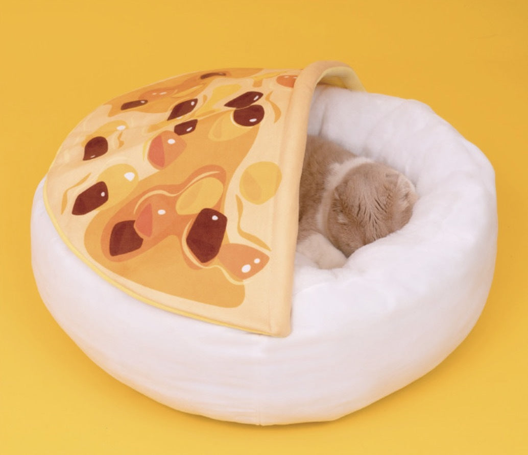 PurLab Curry Dog Cat Pet Calming Bed Warm Soft Rou