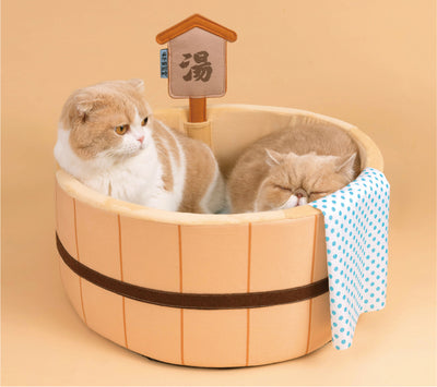 Spa Springs Dog Cat Pet Calming Bed Warm Soft Roun