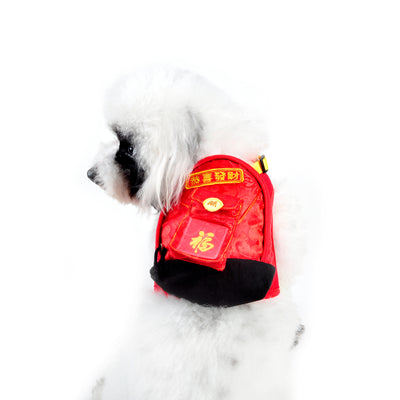 BluePort Dog Backpack Harness Pet Saddle Bag Adjus