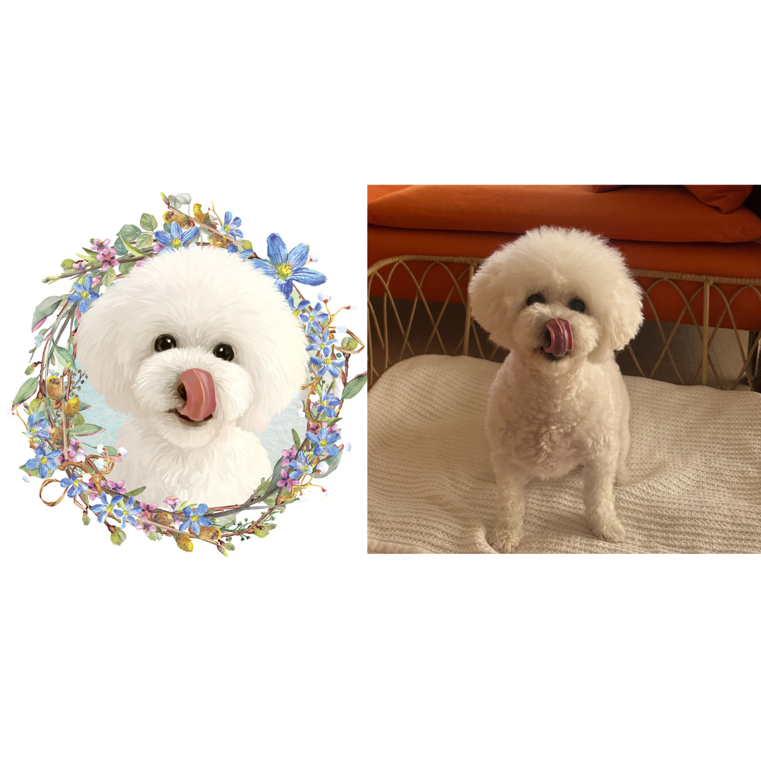 Custom 2D Pet Portraits | Digital Photo