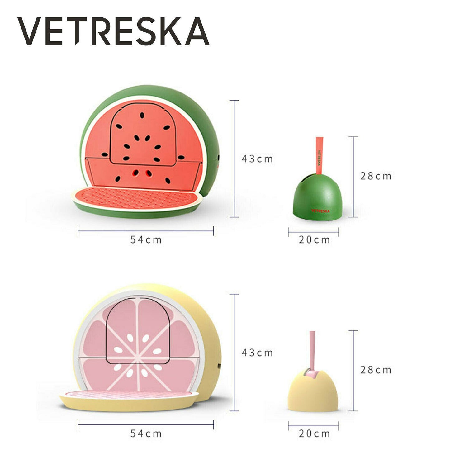 VETRESKA Cat Kitty Fruity Portable Toilet Litter B