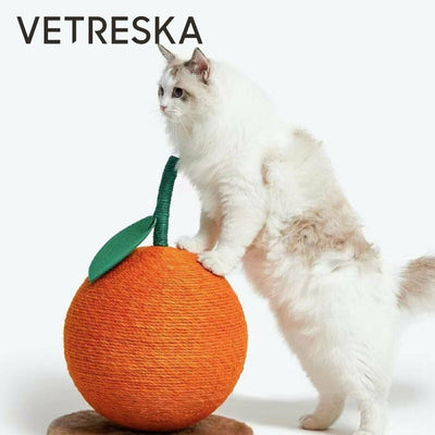 Vetreska Cat Kitten Scratcher Orange Tree Climbing