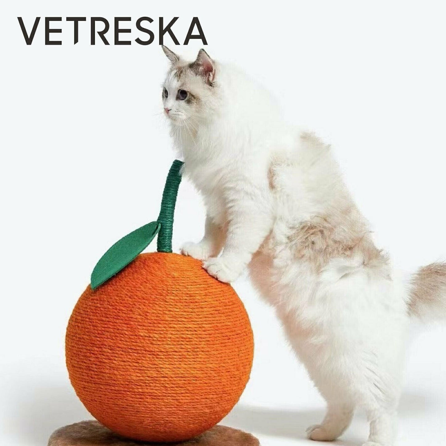 Vetreska Cat Kitten Scratcher Orange Tree Climbing