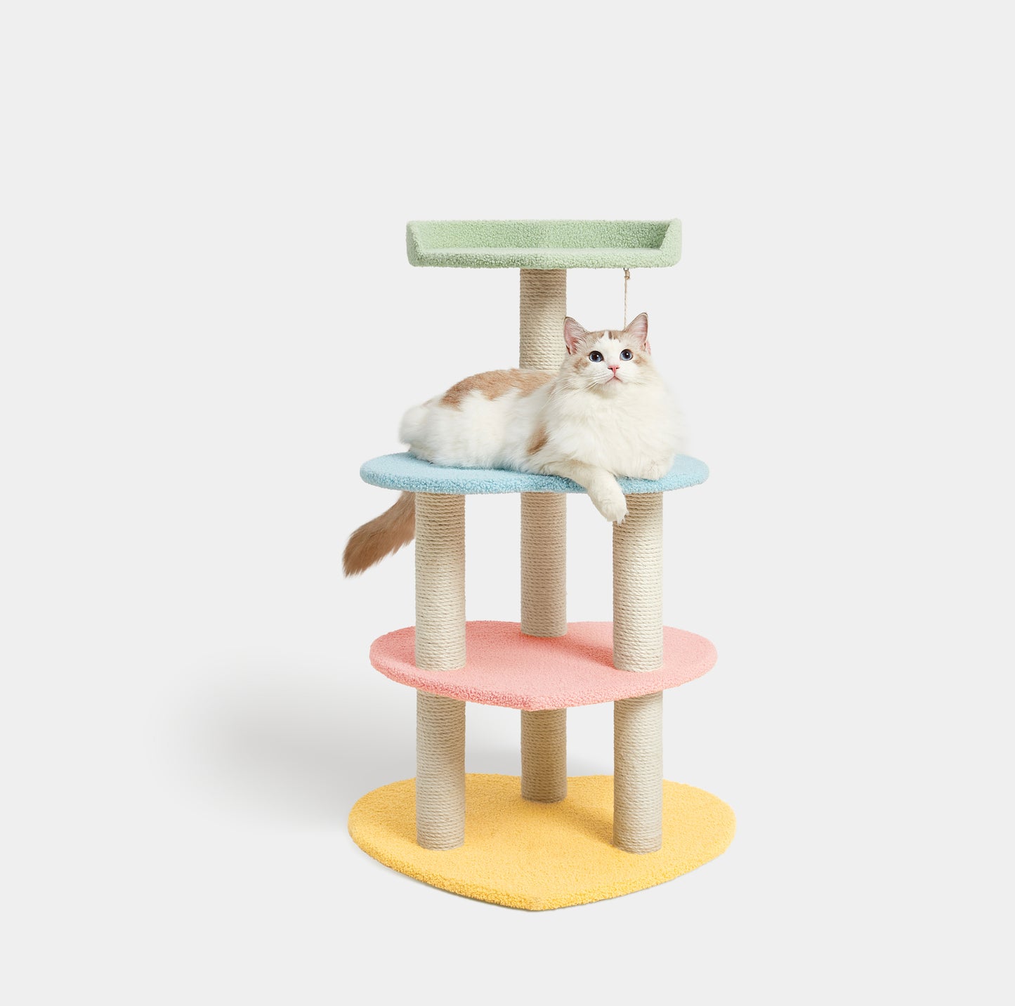 Vetreska Heart-shaped Cat Tree Toy Scratching Post