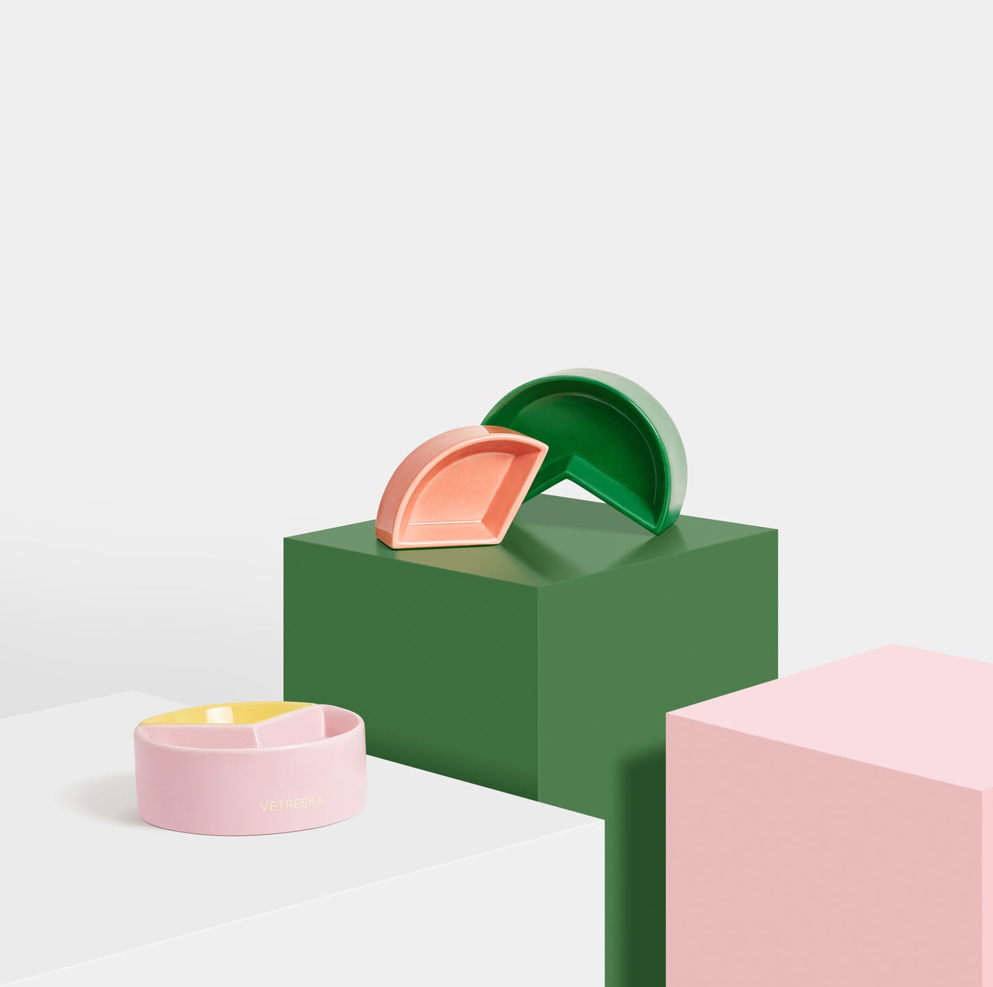 VETRESKA Like a Watermelon Ceramic Pet Bowl