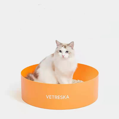 VETRESKA Fruity Cat Litter Box â€?Orange