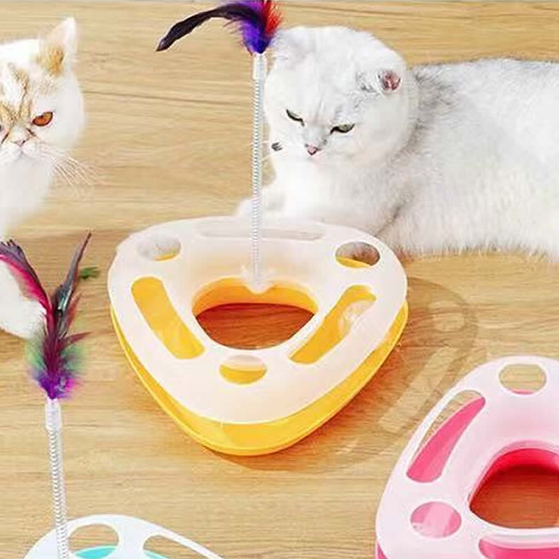 Cat Track and Ball Toys Pet Track Ball Kitten Trai