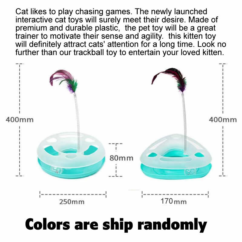 Cat Track and Ball Toys Pet Track Ball Kitten Trai