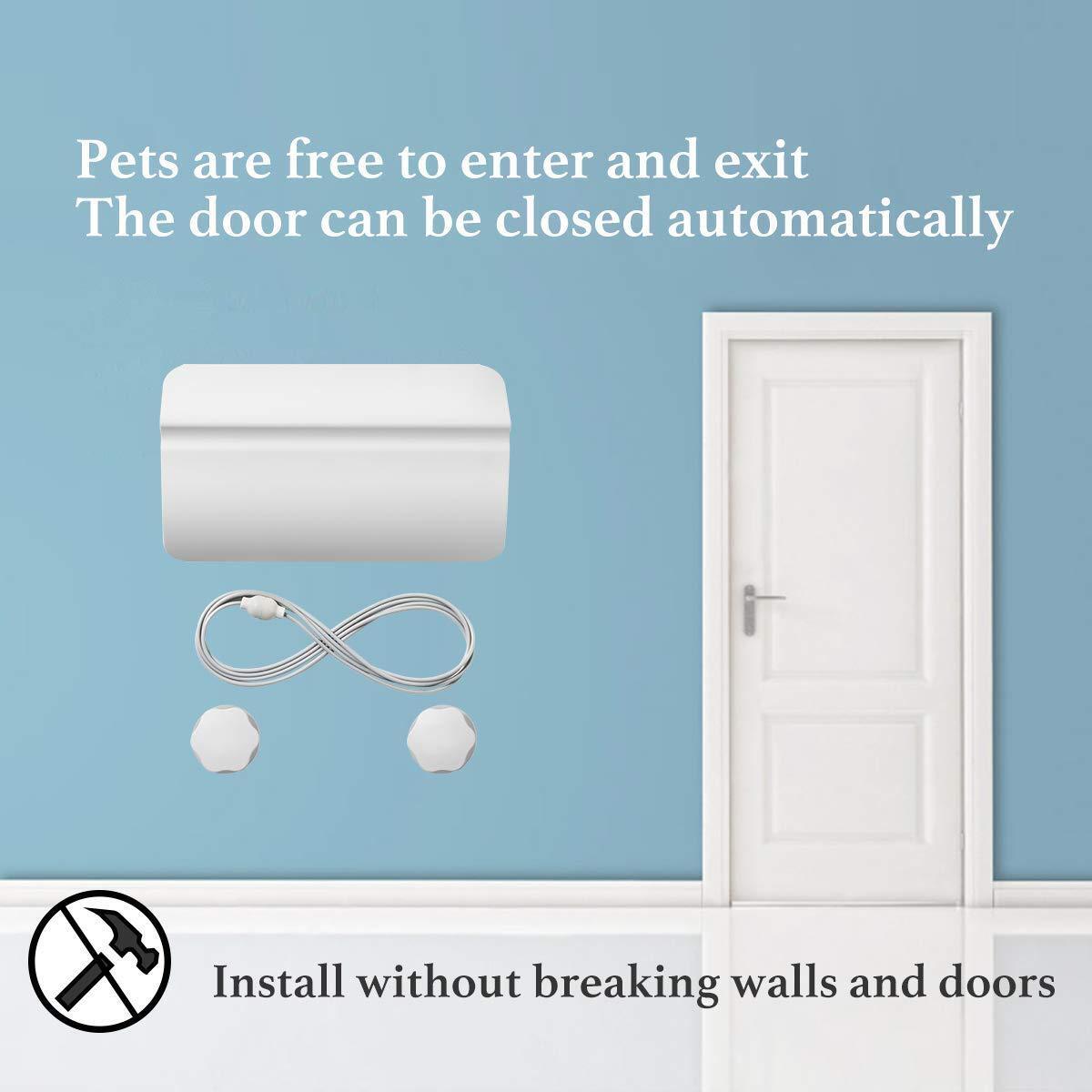 Automatic Pet Door Opener Rope Stretched Dog Cat O