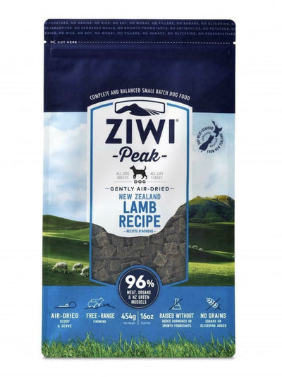 ZIWI Peak Air Dried Dog Food 454g Lamb
