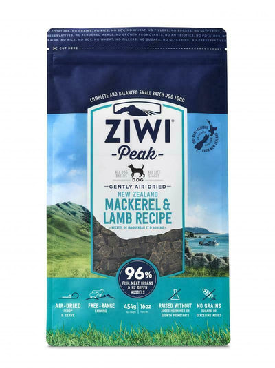 ZIWI Peak Air Dried Dog Food 454g Mackerel & Lamb