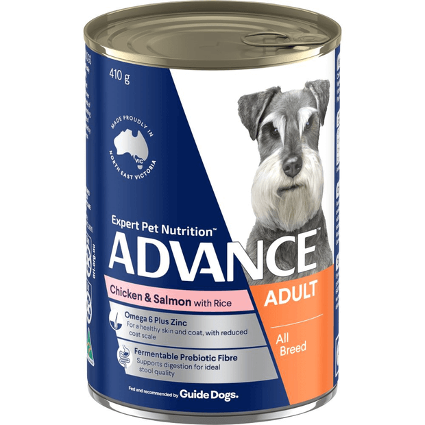 Adult Chicken Salmon And Rice Wet Dog Food Cans