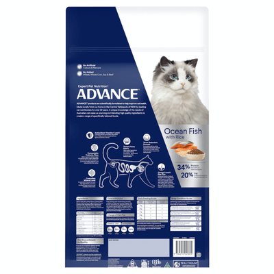 Adult Dry Cat Food Ocean Fish With Rice