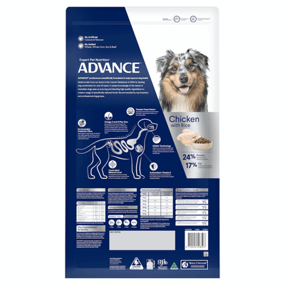 Medium Adult Dry Dog Food Chicken With Rice