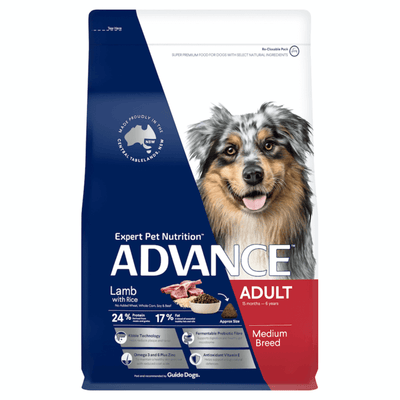 Medium Adult Dry Dog Food Lamb With Rice
