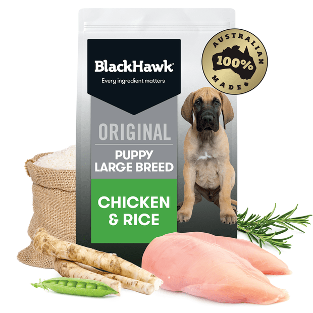 dry dog food large breed puppy chicken and rice