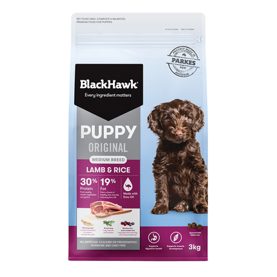 Dry Dog Food Puppy Medium Breed Original Lamb And Rice