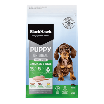 dry dog food puppy small breed original chicken and rice