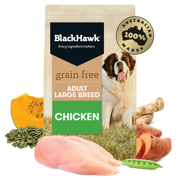 grain free dry dog food adult large breed chicken
