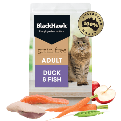grain free duck and fish dry cat food