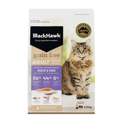 grain free duck and fish dry cat food