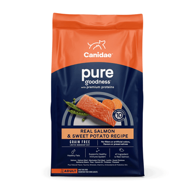 Pure Grain Free Dry Dog Food Salmon And Sweet Potato Recipe
