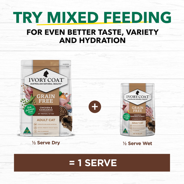 grain free dry cat food chicken and kangaroo